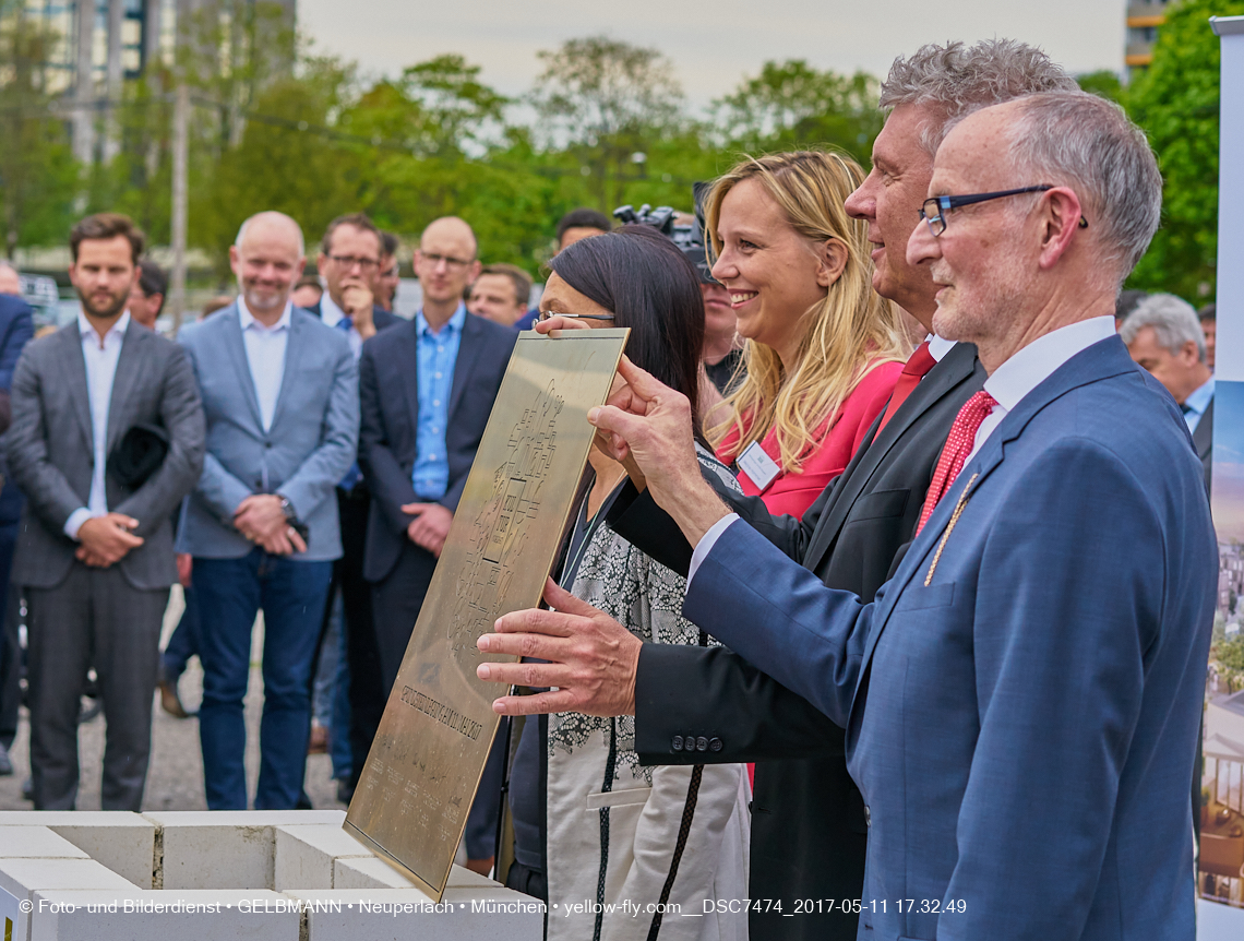 11. Mai 2017 - Grundsteinlegung für die LOGE und dem Kulturquadrat in Neuperlach